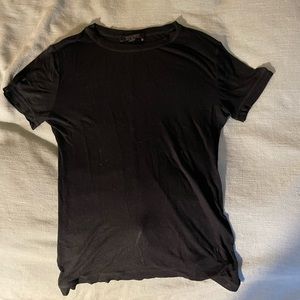 All Saints Black semi-sheer t-shirt size 6